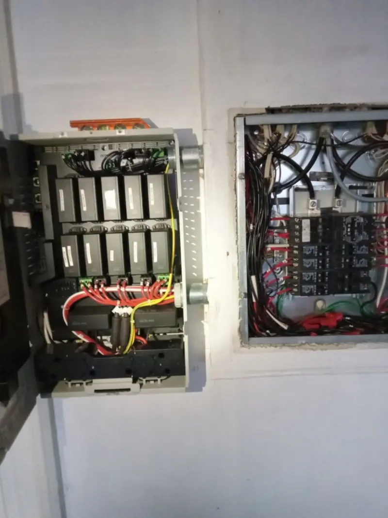 Electrical panel upgrade completed for Security Camera Wiring in Fallbrook
